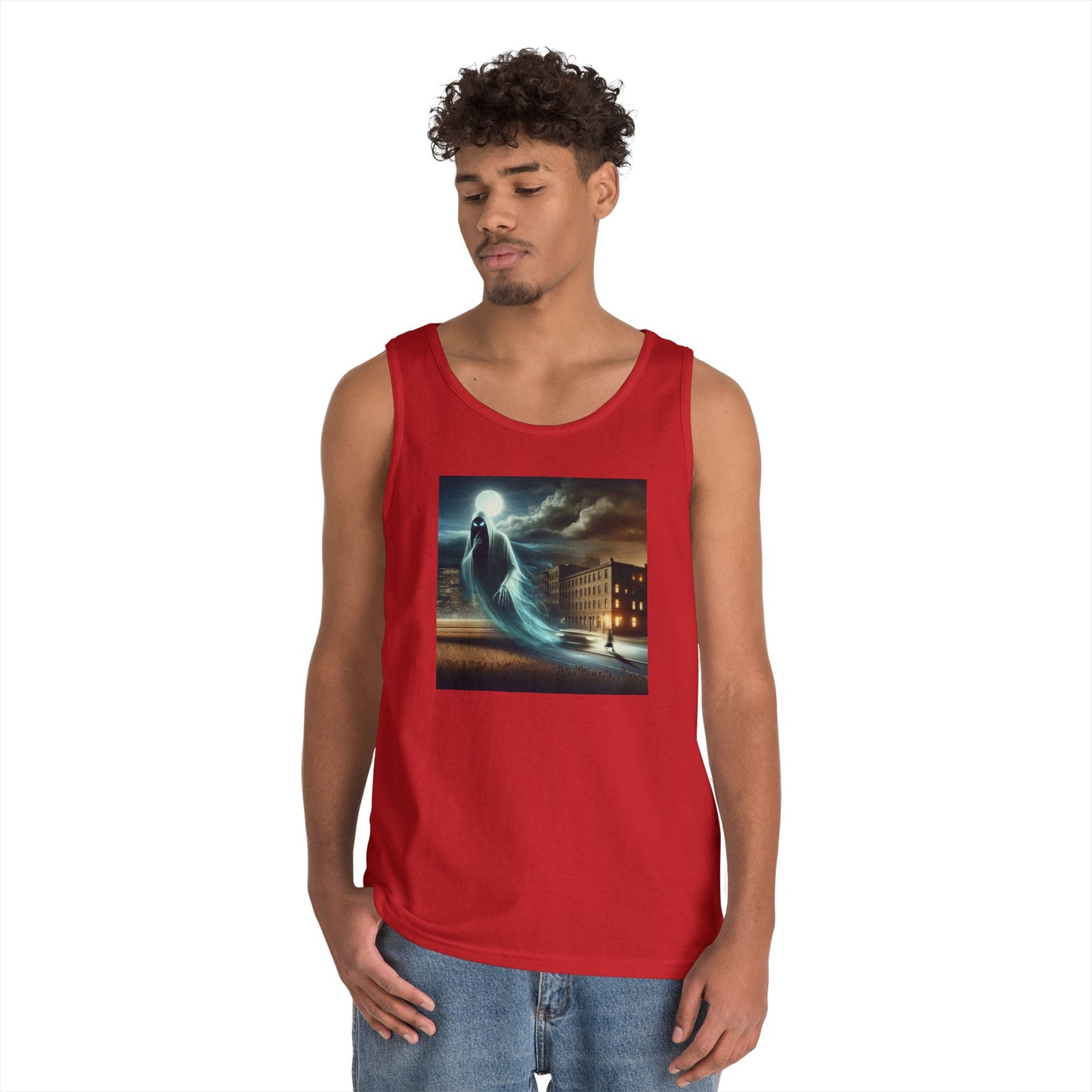 Podkoszulek | Unisex | Ciężka bawełna | Miejska Zjawa | Nocny Duch | Widmo