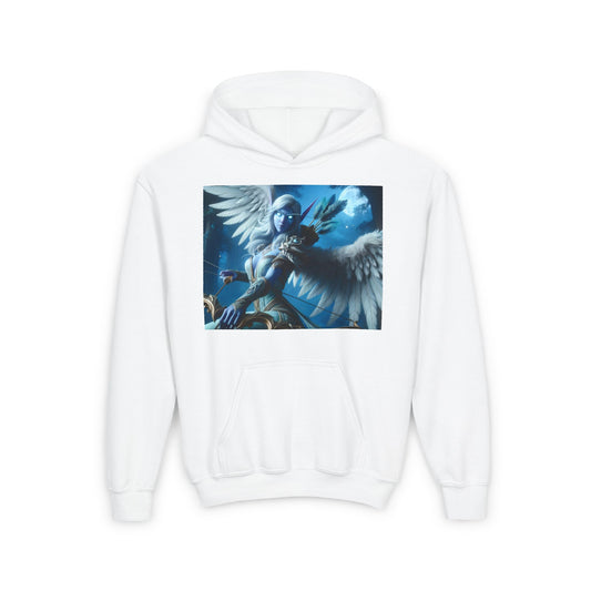 Sweatshirt | Youth | Hooded | Heavy Blend | Celestial Fantasy | Angel Archer