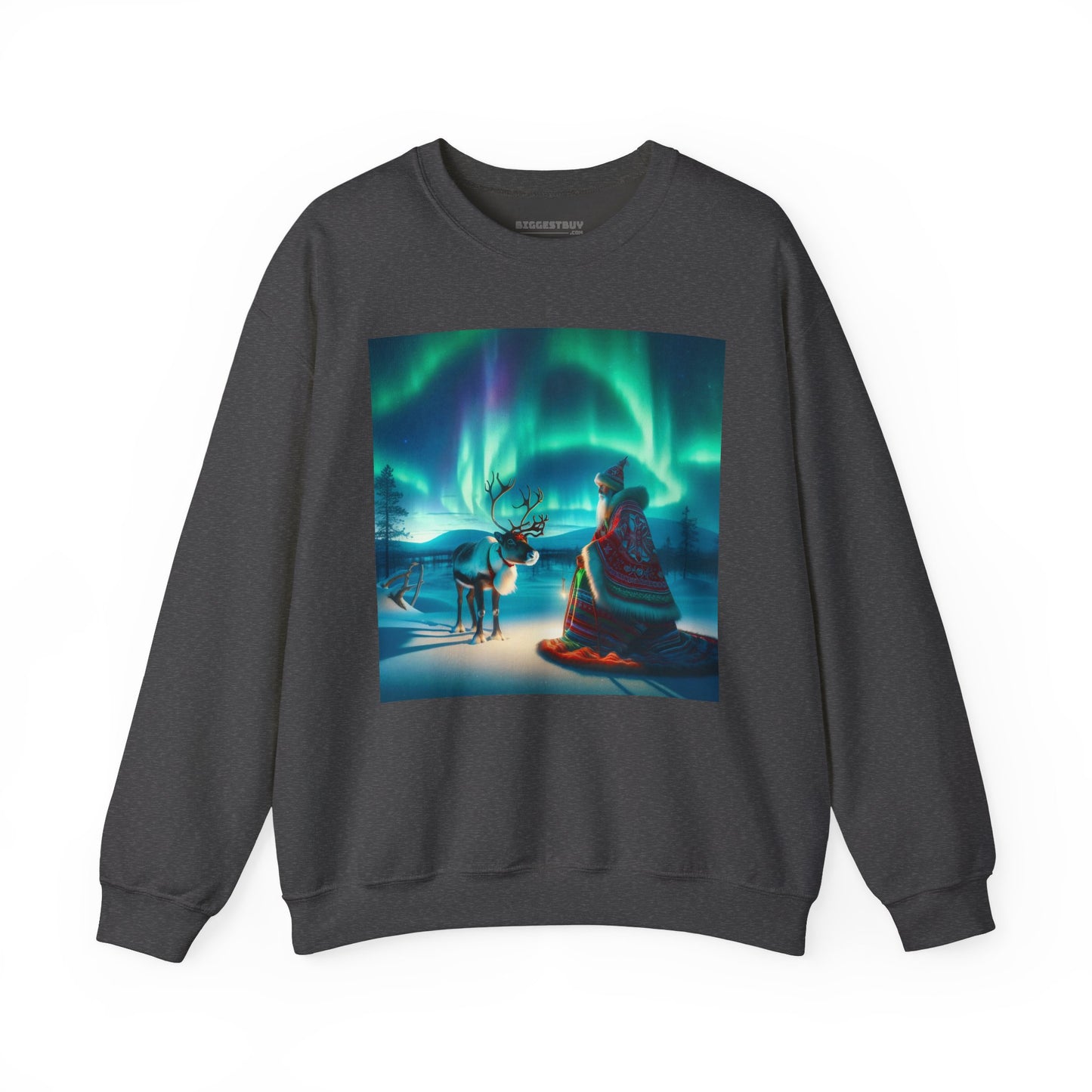 Bluza dresowa | Unisex | Okrągły dekolt | Gruba mieszanka | Szamanizm Polarny | Wizja Saamów