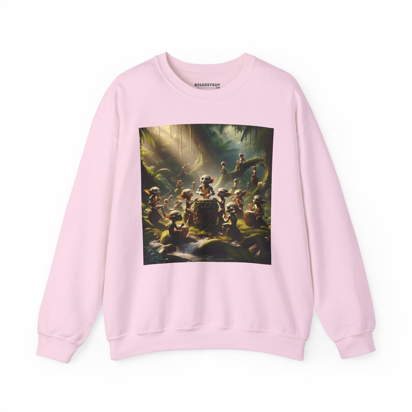 เสื้อสเวตเตอร์ | ยูนิเซ็กส์ | คอกลม | ผ้าผสมเนื้อหนา | แฟนตาซีป่า | วิถีธรรมชาติ | ภูตน้อย