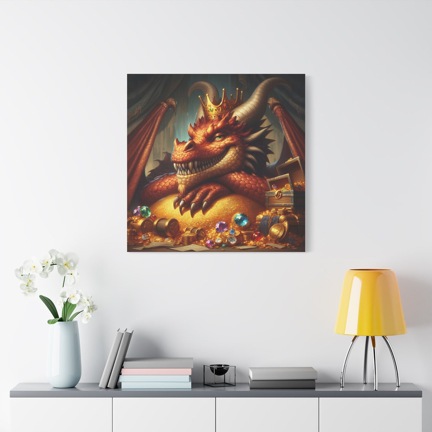 Płótno | Matowy | Nordycka Mitologia | Fafnir | Smok