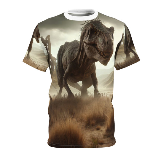 ٹی شرٹ | آل اوور پرنٹ | یونیسیکس ٹی | ما قبل تاریخی فینٹسی | ٹی-ریکس
