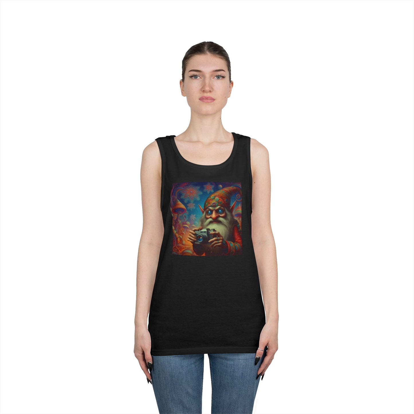 Tanktopp | Unisex | Kraftig bomull | Fantasy | Psykedelisk | Domovoi
