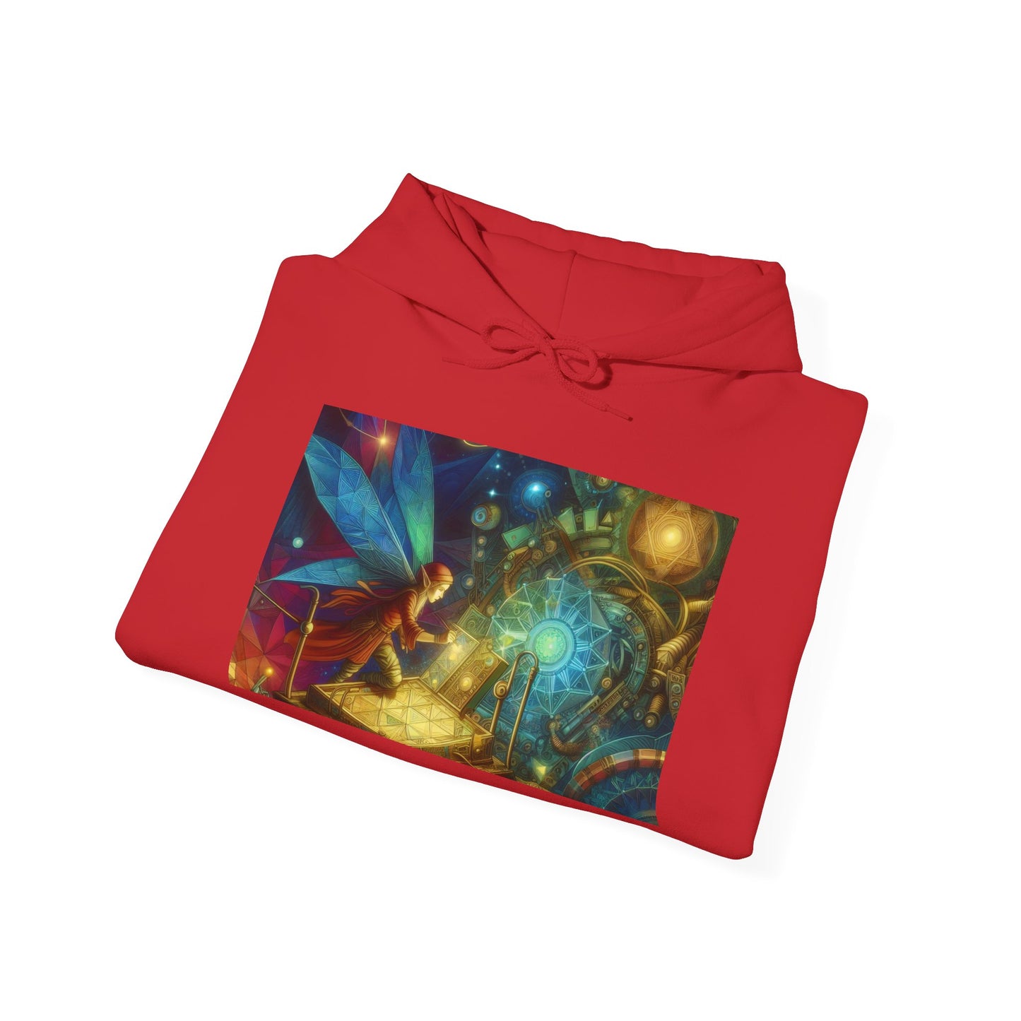 ہوڈی | یونیسیکس | ہڈڈ سویٹ شرٹ | ہیوی بلینڈ | روحانی مجسم | فیری پزل باکس