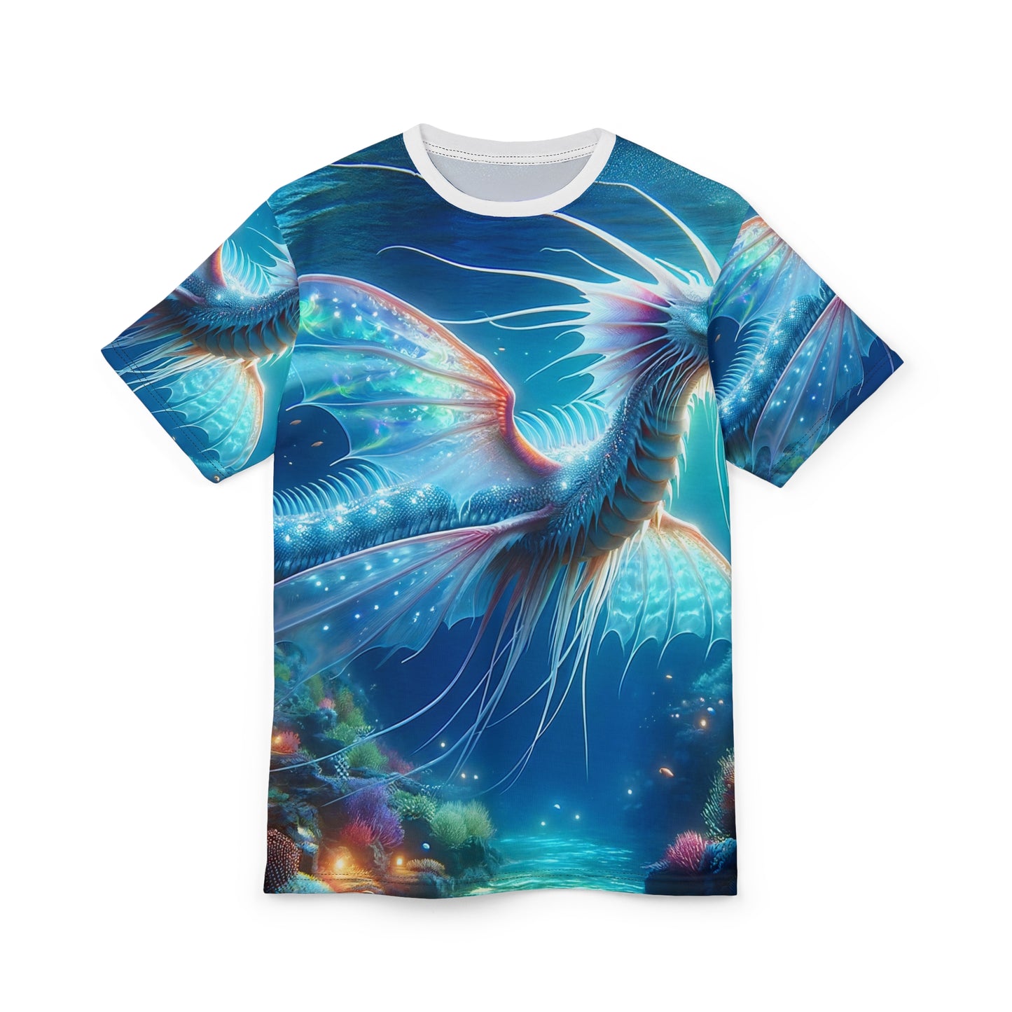 T-Shirt | Nadruk na całej powierzchni | T-shirt unisex | Mitologia morska | Ryujin | Smok wodny
