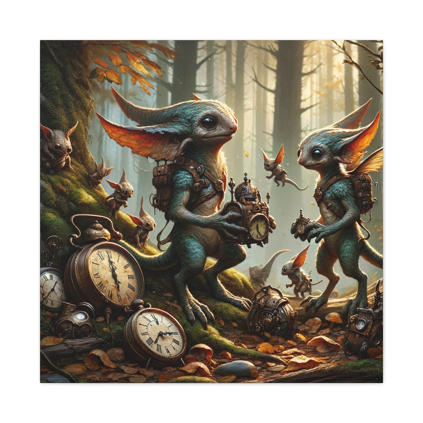 Canvas | Mat | Steampunk Feeën | Boswachters