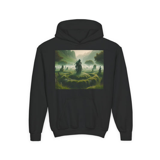 Sweatshirt | Jeugd | Met capuchon | Zware kwaliteit | Noordse mythologie | Mortem wachter