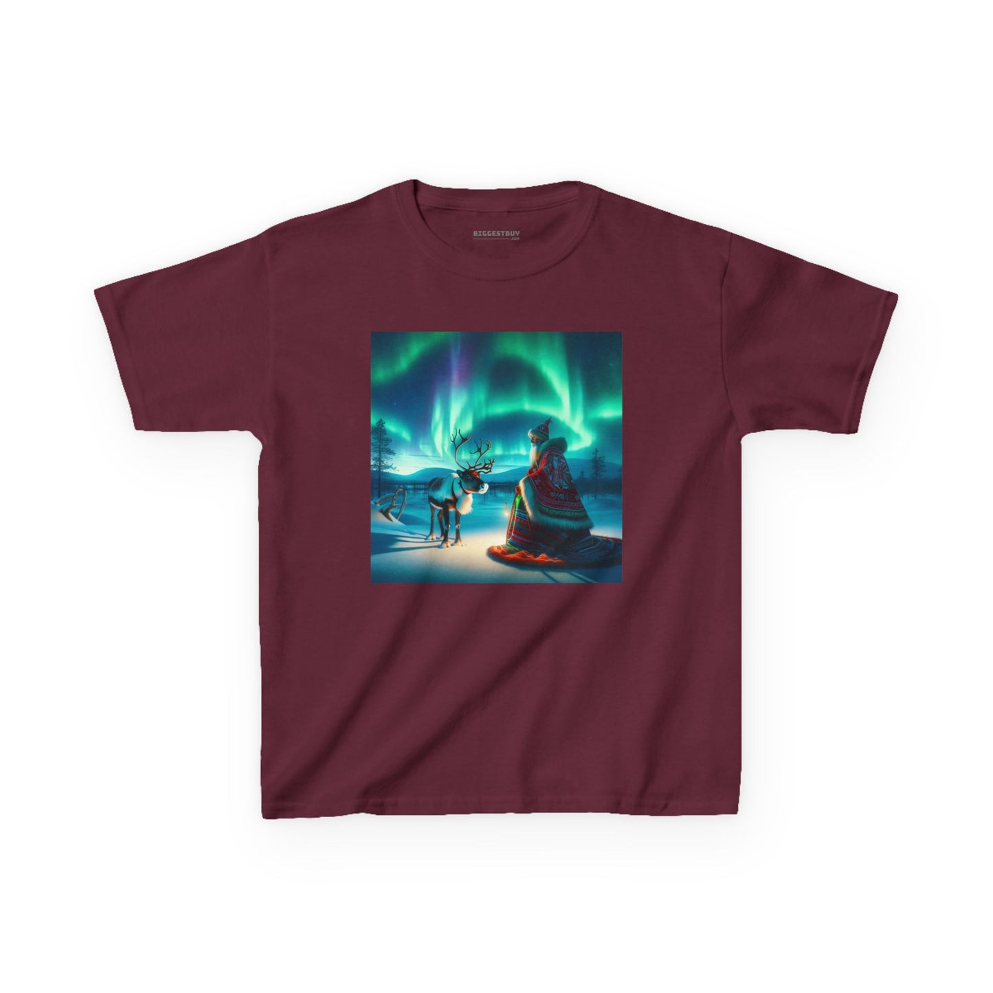 Camiseta | Camiseta Infantil | Algodão Pesado | Misticismo Nórdico | Xamã Sami