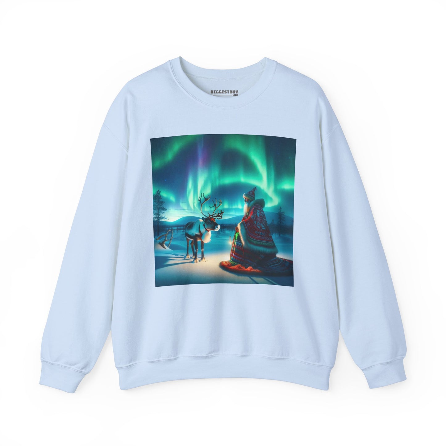 Bluza dresowa | Unisex | Okrągły dekolt | Gruba mieszanka | Szamanizm Polarny | Wizja Saamów