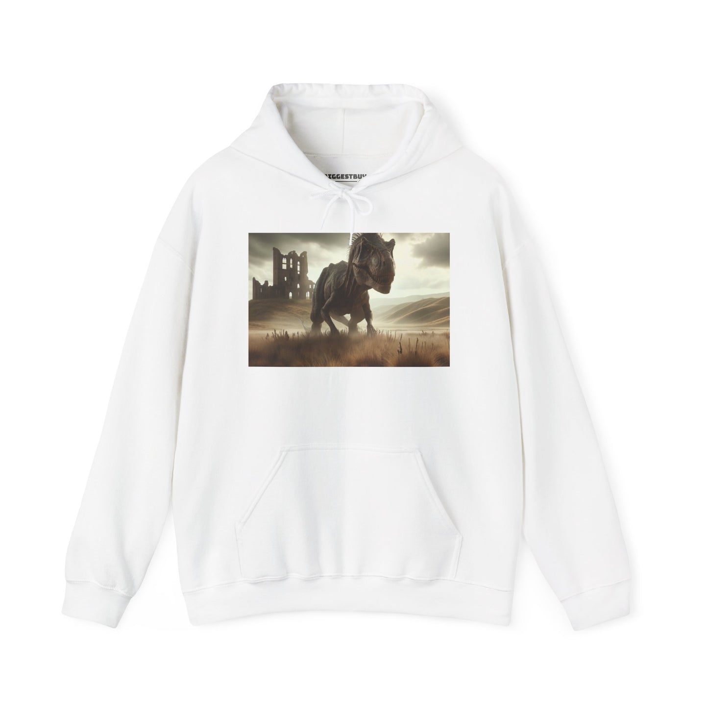 Felpa con cappuccio | Unisex | Felpa con cappuccio | Misto pesante | Paleofinzione | Dinosauri Preistorici | T-Rex