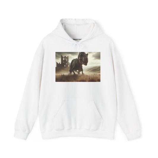 Hoodie | Unisex | Hooded Sweatshirt | Heavy Blend | Prehistoric Fantasy | T-Rex Hunt