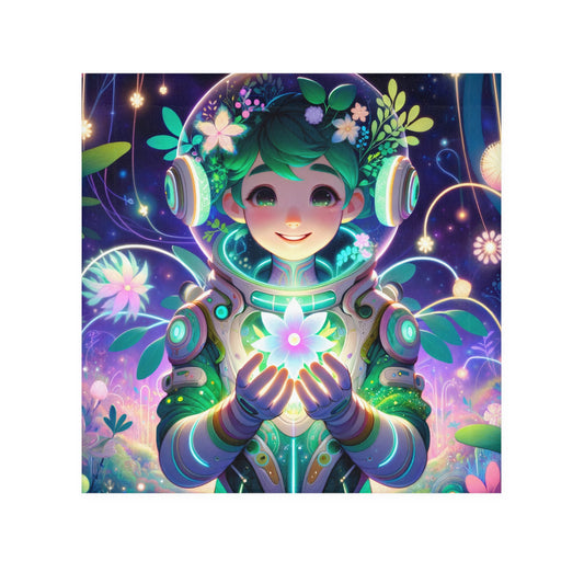 Handdoek | Washandje | Technofantasie | Cybernatuur | Groen Wezen