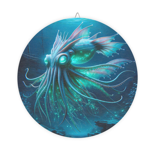 Papan Nama | Kayu | Horror Kosmik | Leviathan Laut Dalam