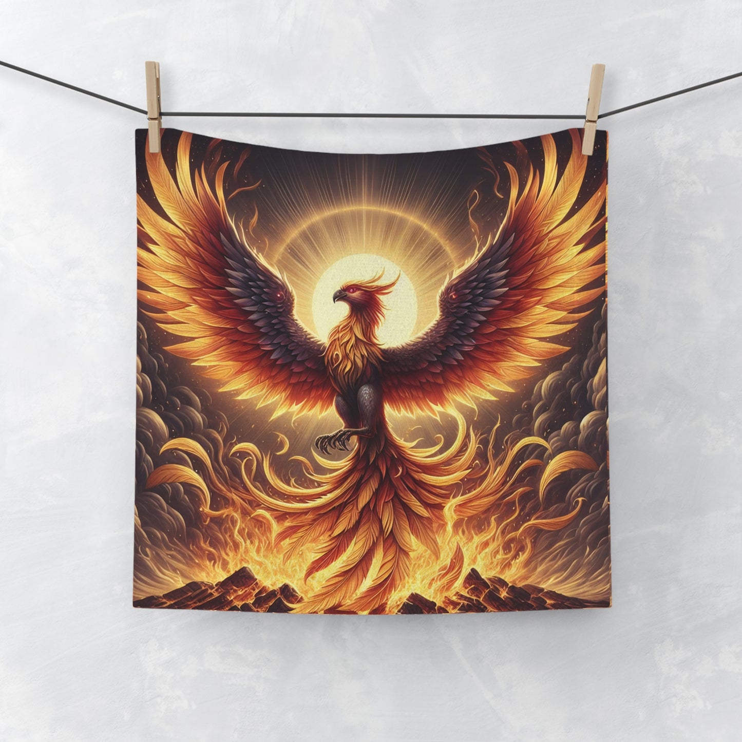 تولیہ | چہرے کا تولیہ | عنقا اساطیری | آتشی افسانہ | فینکس