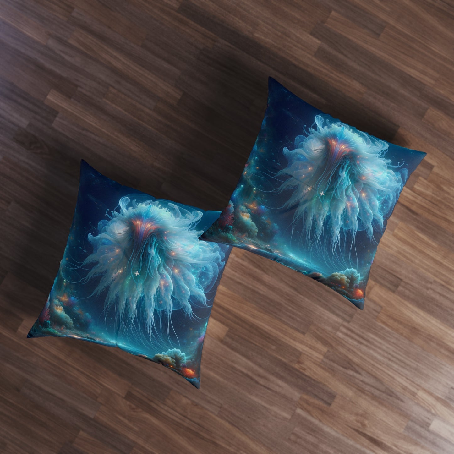 หมอน | หมอนอิงพื้น | มีปุ่ม | สี่เหลี่ยมจัตุรัส | สยองขวัญทะเลลึก | แมงกะพรุนเรืองแสง