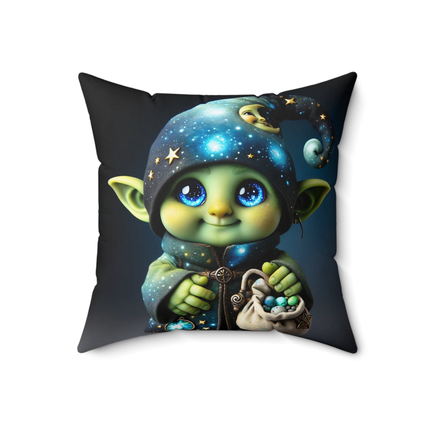 Pillow | Polyester | Square | Fantasy | Celestial Magic | Goblin
