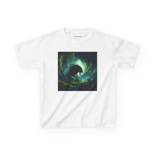 T-skjorte | Barne-T-skjorte | Kraftig bomull | Bioluminescent Sci-Fi | Predator