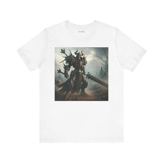 T-skjorte | Unisex | Jersey-T-skjorte | Kort erme | Mørk Fantasi | Dødsridder | Kriger