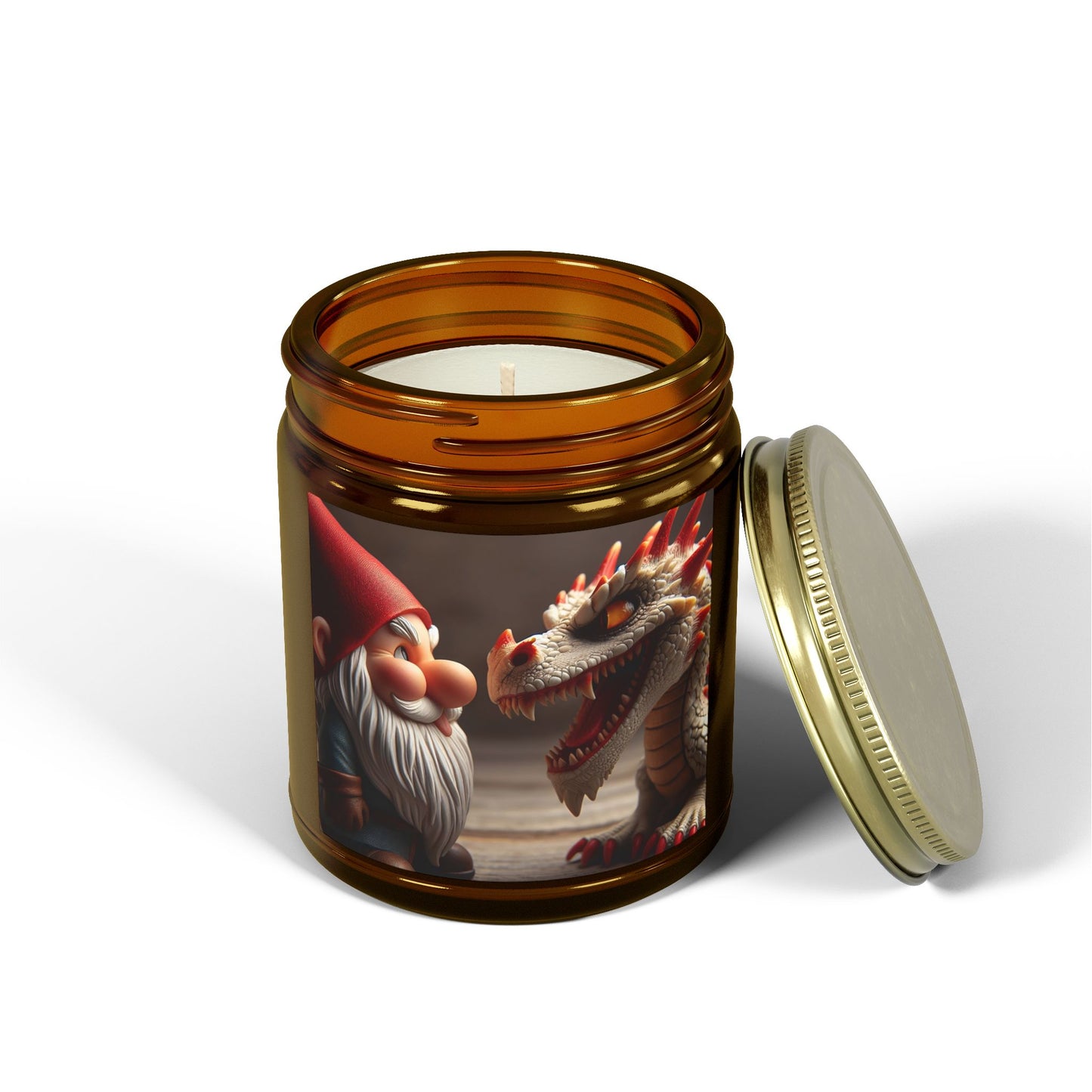 Vela perfumada | Fantasía Mitológica | Gnomo y Dragón