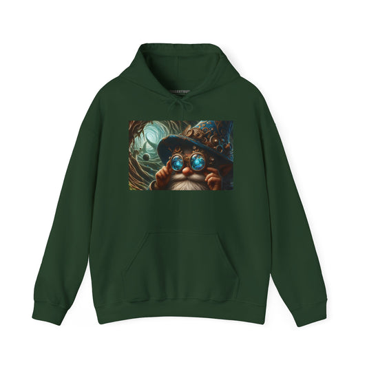 Kapüşonlu Sweatshirt | Unisex | Kapüşonlu Sweatshirt | Kalın Karışım | Steampunk Fantezi | Cüce Büyücü | Portre