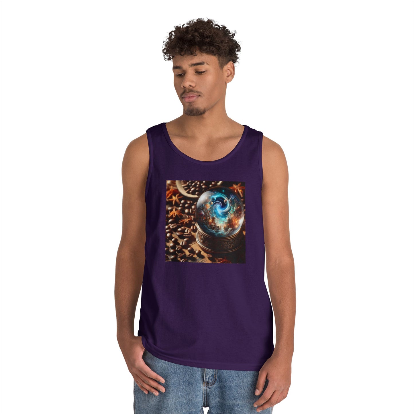 Tanktop | Unisex | Schwere Baumwolle | Kosmische Mythologie | Schneekugel