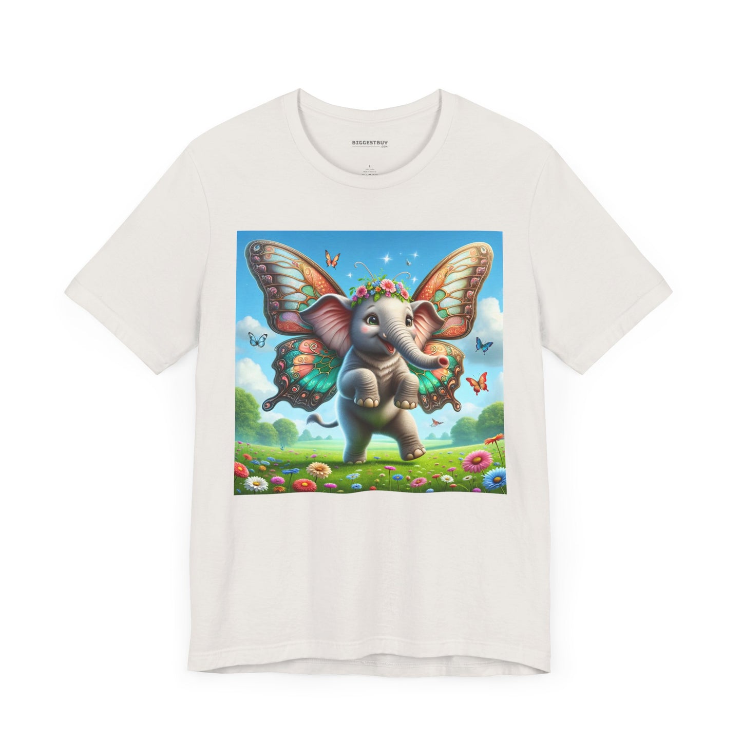 T-shirt | Unisex | Maglietta in jersey | Manica corta | Mitologia Fantastica | Airavata | Elefantino