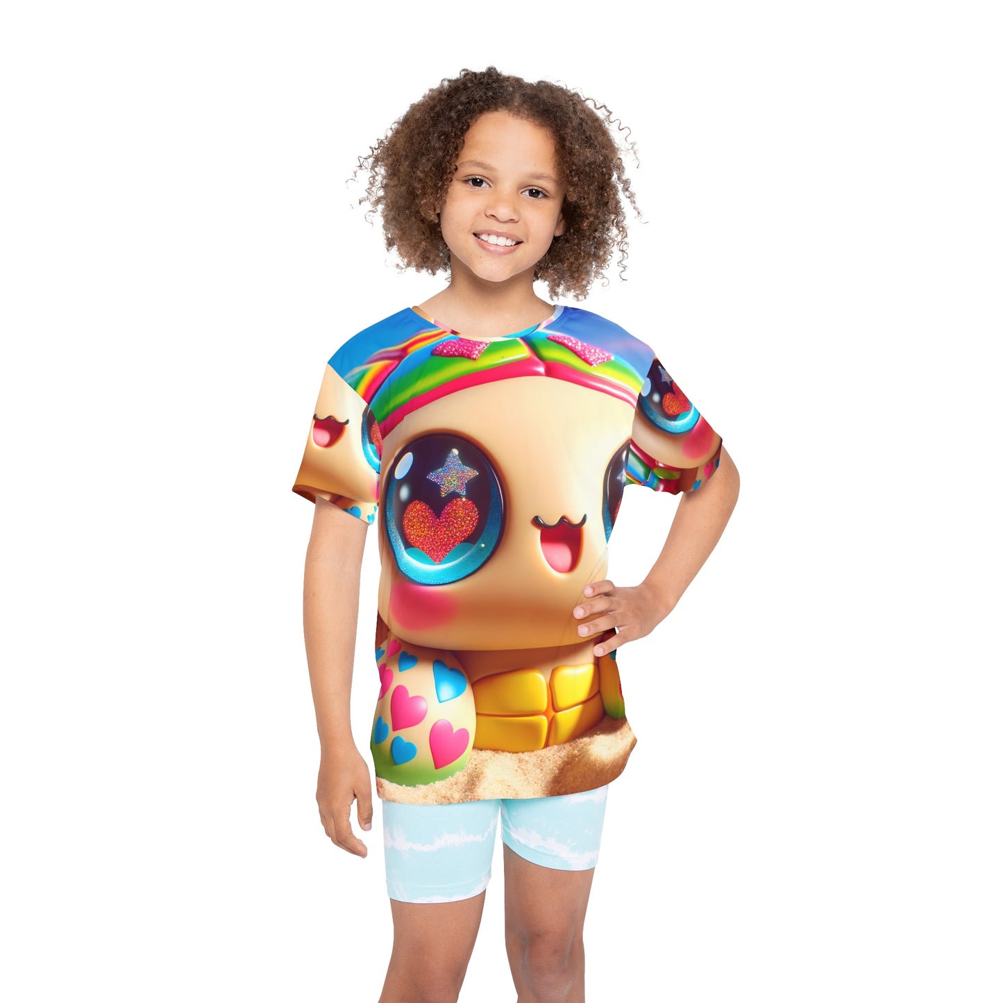 Спортивная майка | Детская | Кавайная фантазия | Морская черепашка