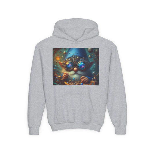 Sweatshirt | Jeugd | Met capuchon | Zware kwaliteit | Folkloristische Fantasie | Tomte Alchemist
