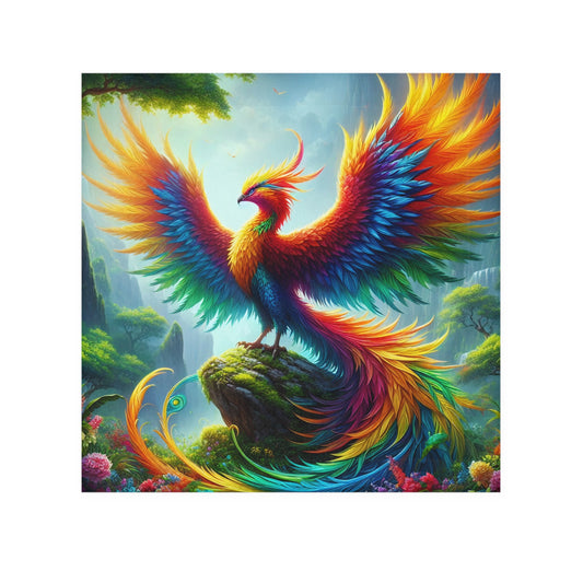 Handdoek | Washandje | Mythische Kunst | Vuurvogelsage | Vurige Feniks