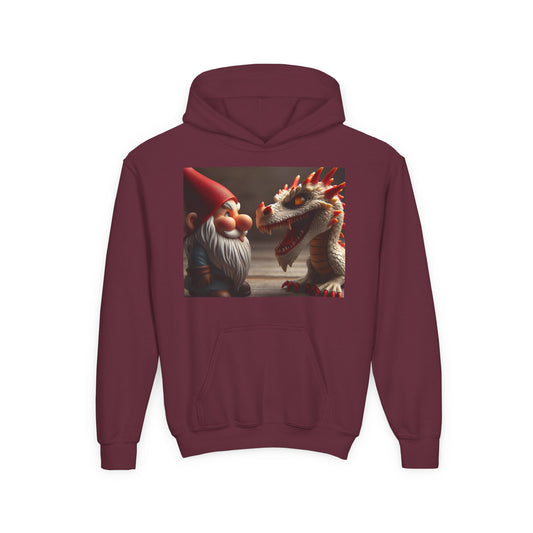 Sweatshirt | Jugend | Kapuzenpullover | Schwere Mischung | Mythische Folklore | Gnome und Drachen