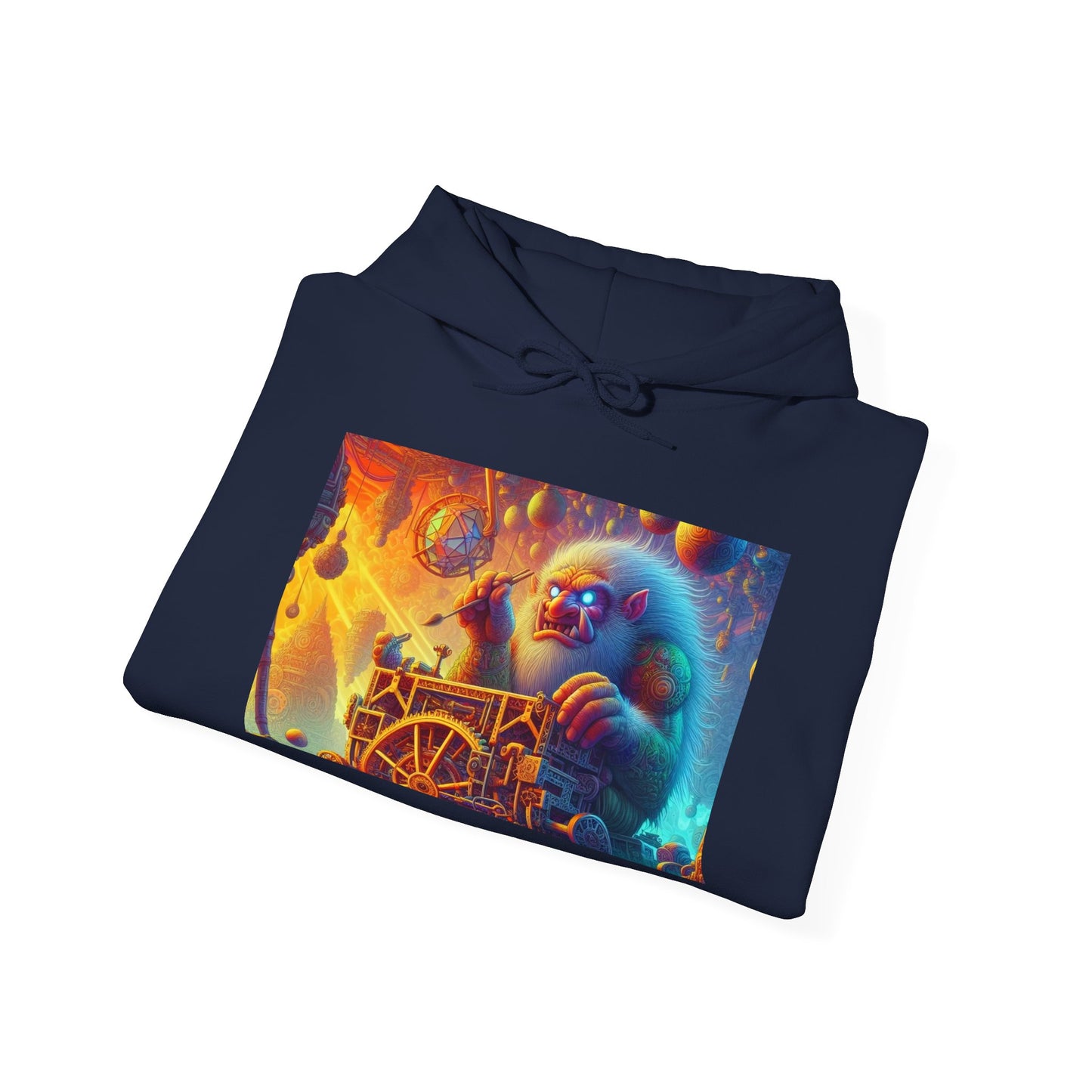 Bluza z kapturem | Unisex | Bluza dresowa z kapturem | Gruba mieszanka | Mitologia Arktyczna | Mechanik Lodu