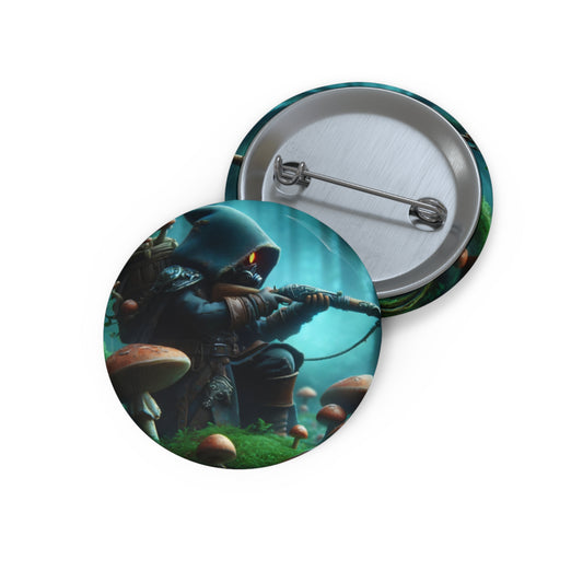 Button | Speldbutton | Met speld | Myconomantiek | Bosgeest-wachter