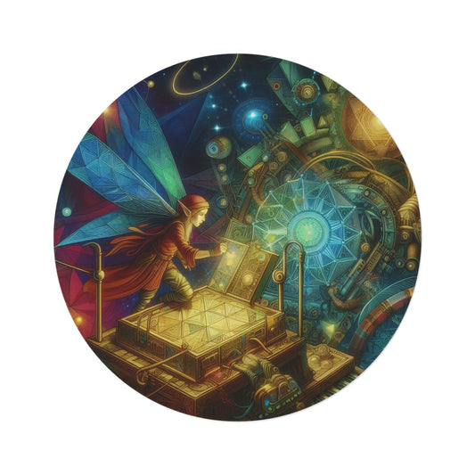 Dywany | Okrągły | Mistyczna Sylfa | Alchemia Powietrza | Wróżka