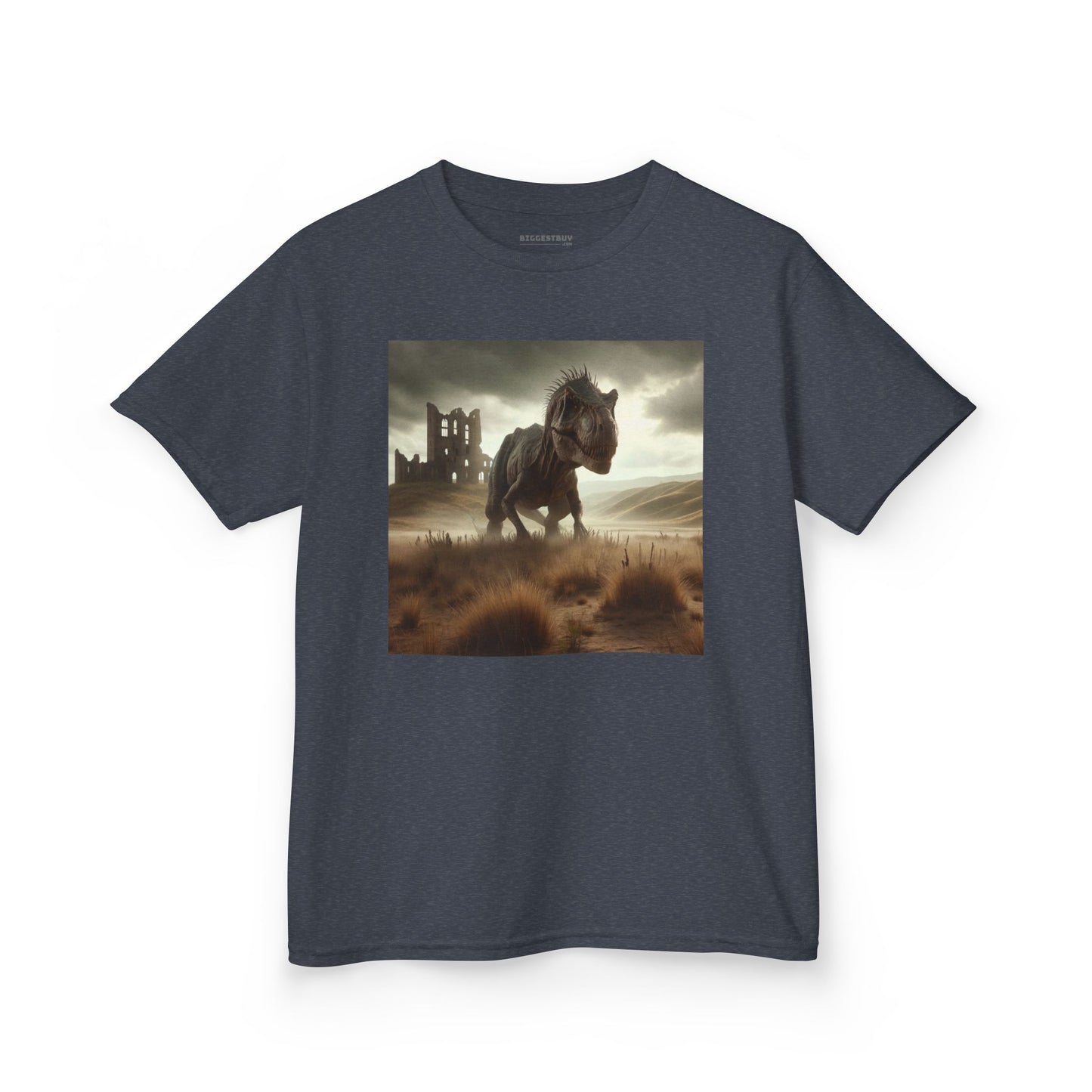 Camiseta | Camiseta Infantil | Algodão Pesado | Ficção Dinossáurica | T-Rex Ancestral