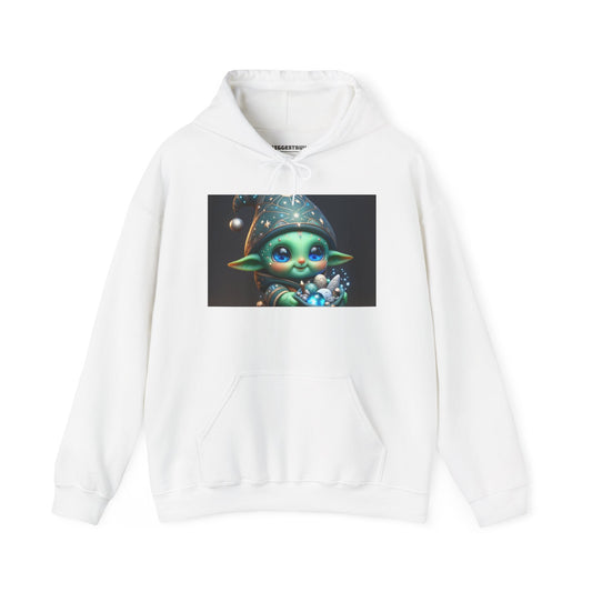 Kapüşonlu Sweatshirt | Unisex | Kapüşonlu Sweatshirt | Kalın Karışım | Kozmik Fantezi | Goblin Sihirbazı