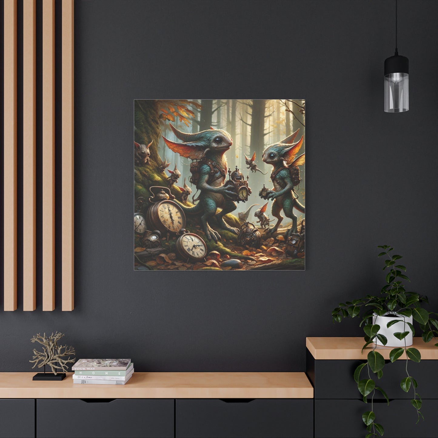Canvas | Mat | Steampunk Feeën | Boswachters