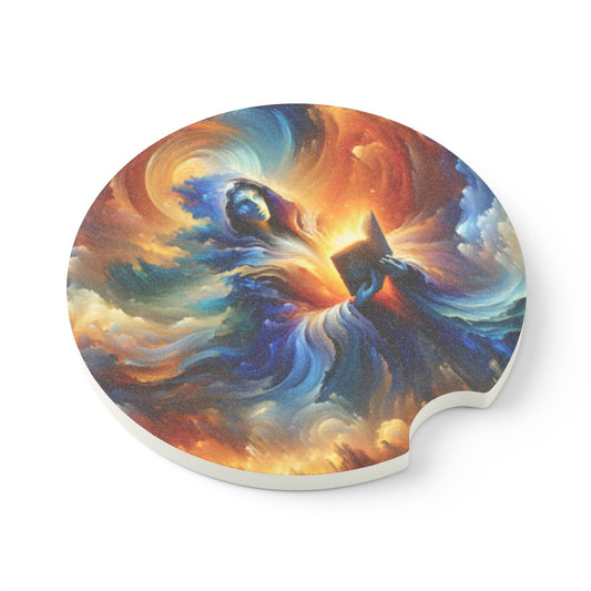Coaster | Car Coaster | Soapstone | Cosmic Fantasy | Arcane Magic | Spellcaster