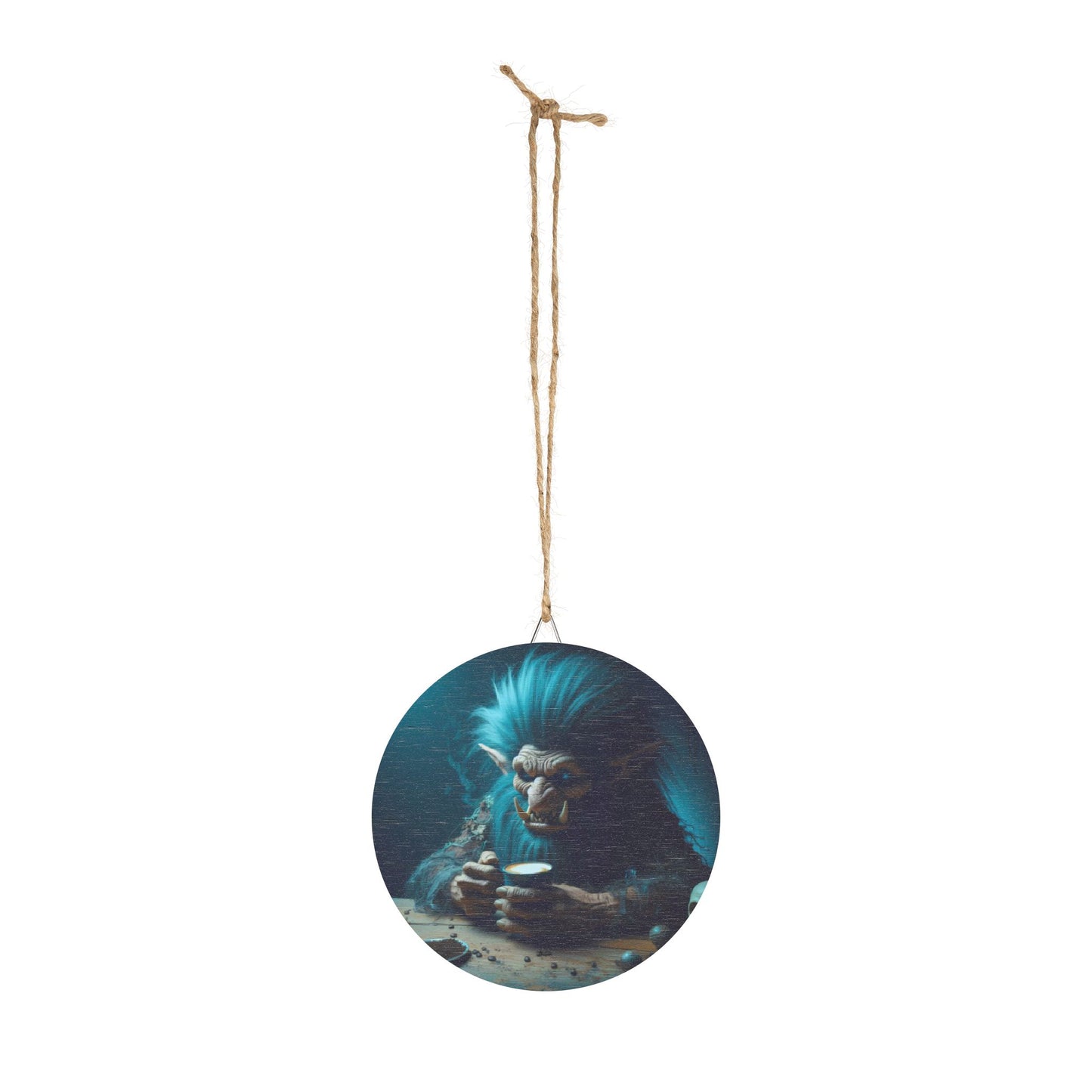 Letrero | De madera | Mitología Nórdica | Troll de Hielo | Café