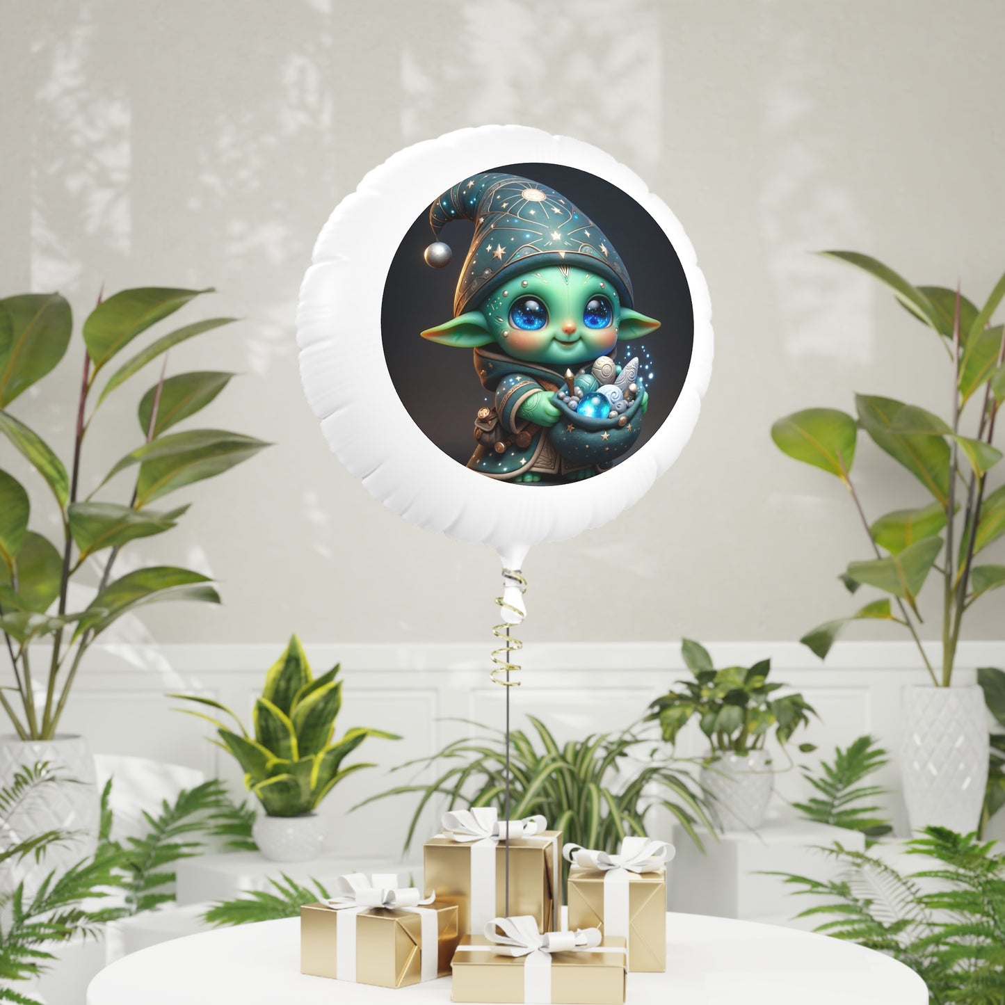 Ballong | Helium | Mylar | Kosmisk fantasigoblin | Figur