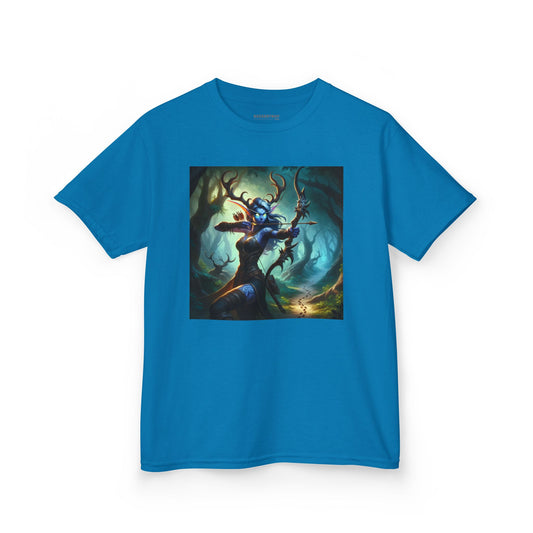 T-Shirt | Kaos Anak | Katun Tebal | Fantasi Hutan | Pemanah Mistis