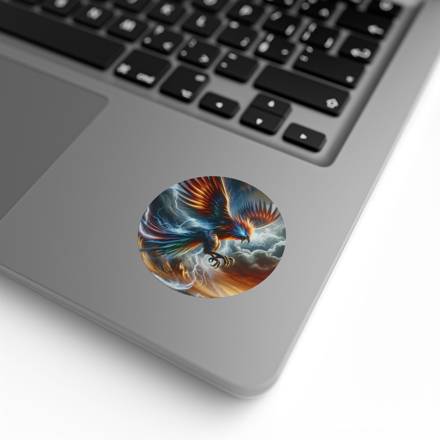 Rolka etykiet samoprzylepnych | Okrągły | Legendarny Feniks | Ogień Odrodzenia