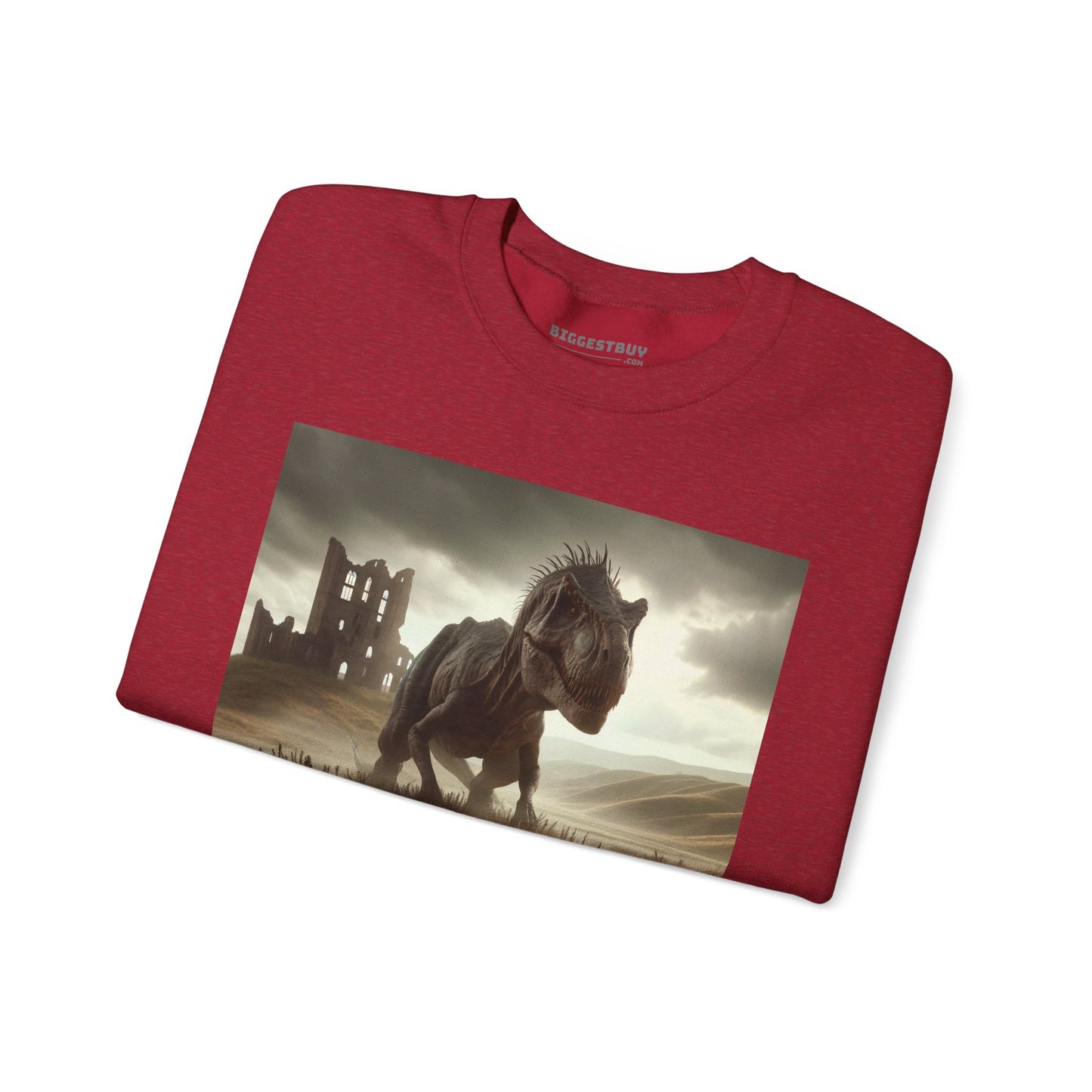 Felpa | Unisex | Girocollo | Misto pesante | Paleofinzione | Dinosauri Preistorici | T-Rex