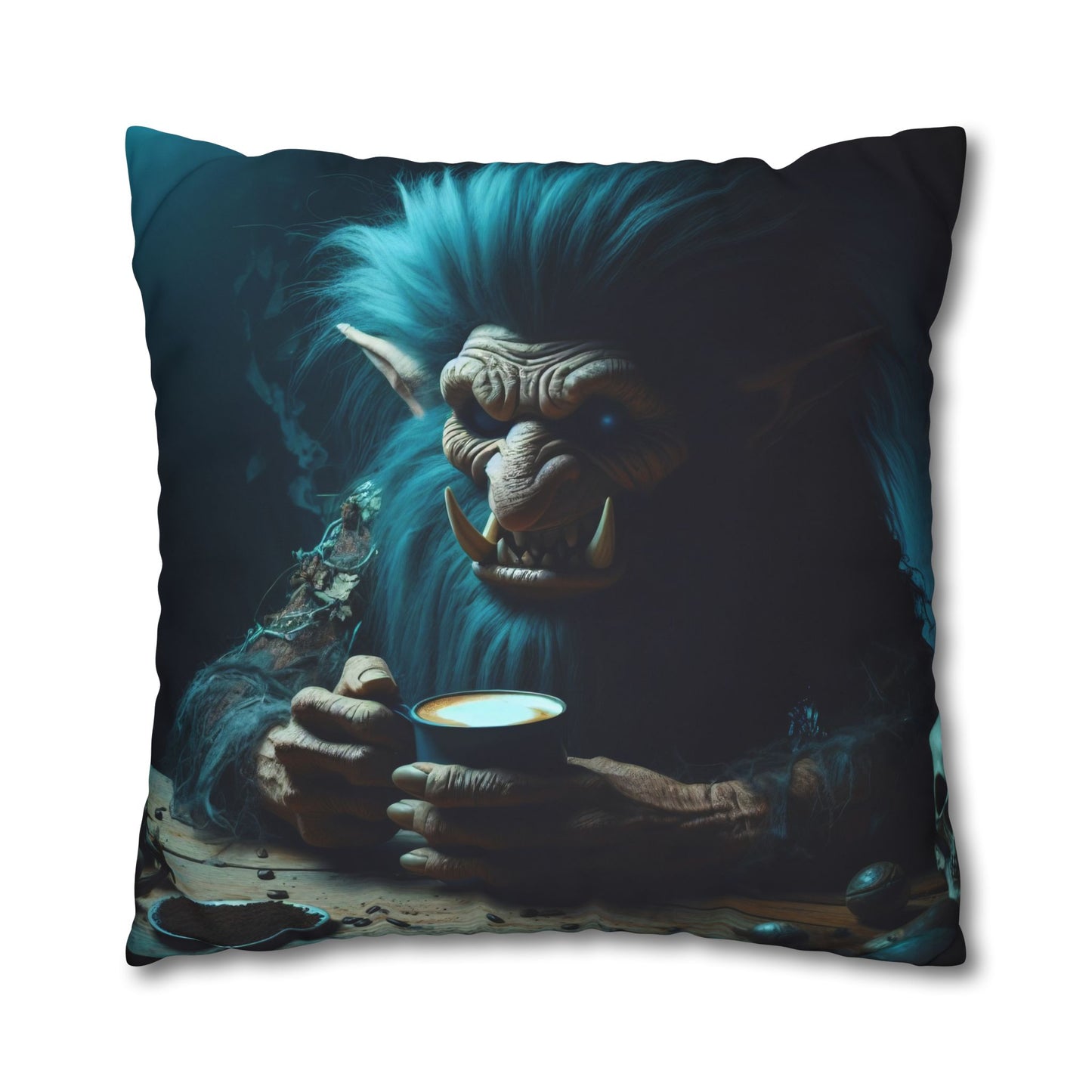 Poszewka na poduszkę | Kwadratowy | Płótno poliestrowe | Mitologia nordycka | Jotunn | Troll