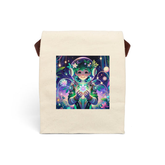 Lunchtas | Canvas | Met riem | Technofantasie | Cybernatuur | Groen Wezen
