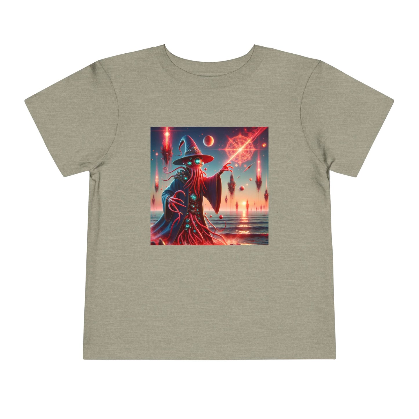 Camiseta | Camiseta para niños pequeños | Manga corta | Horror Cósmico | Mago Lovecraftiano