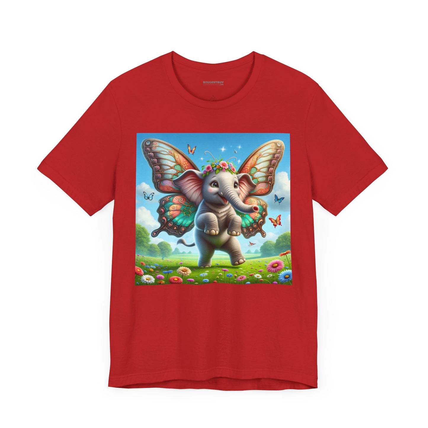 T-shirt | Unisex | Maglietta in jersey | Manica corta | Mitologia Fantastica | Airavata | Elefantino