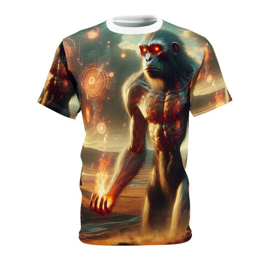 ٹی شرٹ | آل اوور پرنٹ | یونیسیکس ٹی | قدیم دیو | آتشی ٹائٹن | پریمیول