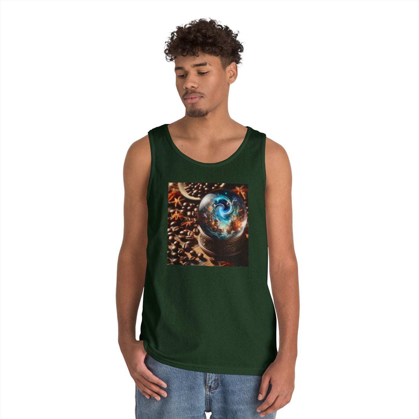 Tanktop | Unisex | Schwere Baumwolle | Kosmische Mythologie | Schneekugel