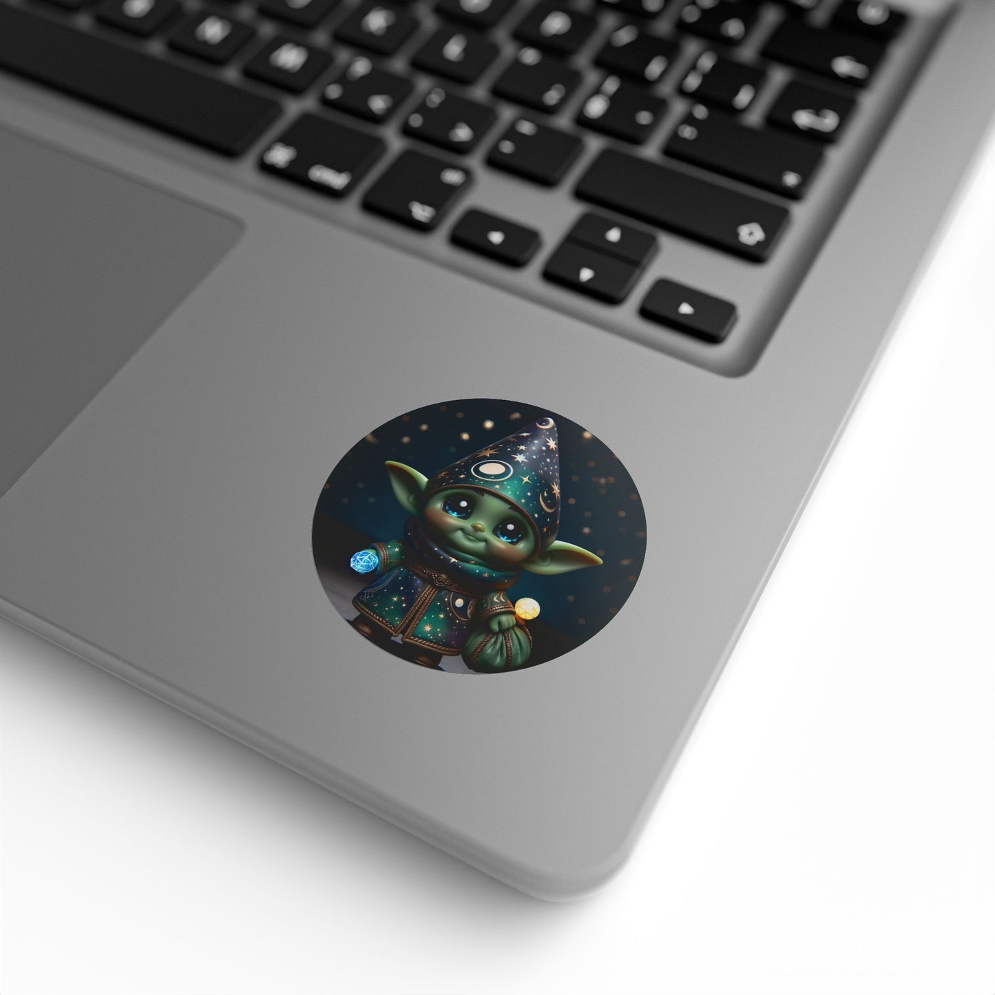 لفة ملصقات | دائرية | خيال سحري | جني الساحر | تمثال