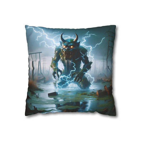 Kussensloop | Vierkant | Polyester canvas | Noordse Elektrische Horror | Jötunn